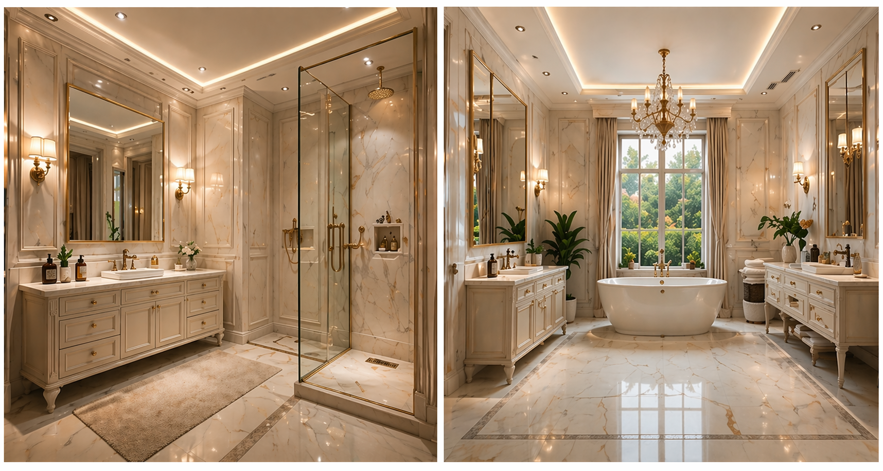 Klassieke luxe badkamer