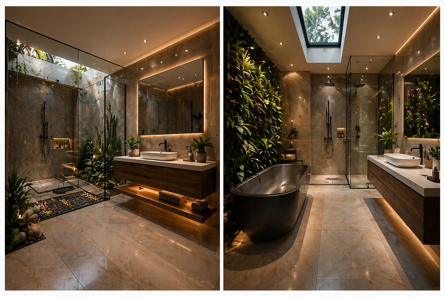 Spa badkamer visualisatie